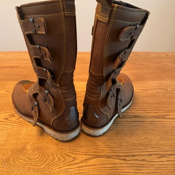 ICON ELSINORE MOTORCYCLE BOOTS SIZE 9.5 - Picture 4 of 5